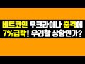 비트코인 우크라이나 충격에 6%급락! 우려할 상황인가? #비트코인#이더리움 #솔라나 #테라 루나 #아발란체 #BNB