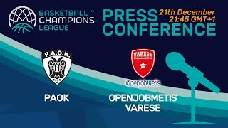 PAOK v Openjobmetis Varese - Press Conference