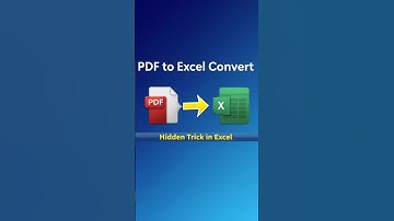 how to convert PDF to Excel Easy Convert PDF to Excel in 5 Second #exceltips#excel #shorts