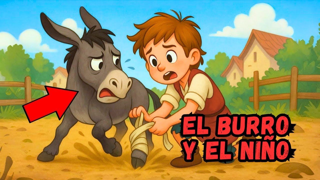La Historia del Burro Cojo y el Niño de Corazón Bondadoso ❤️