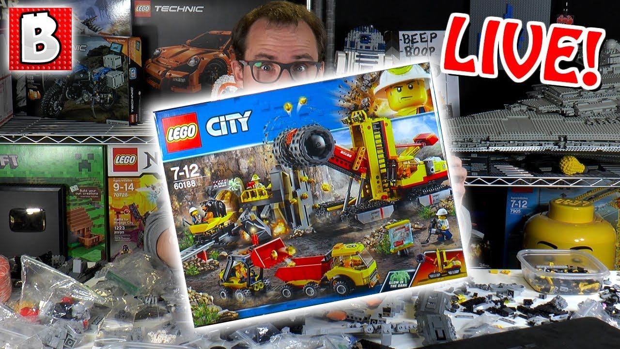 LIVE: LEGO City 60188 Mining Experts Site! | BrickVault Stream