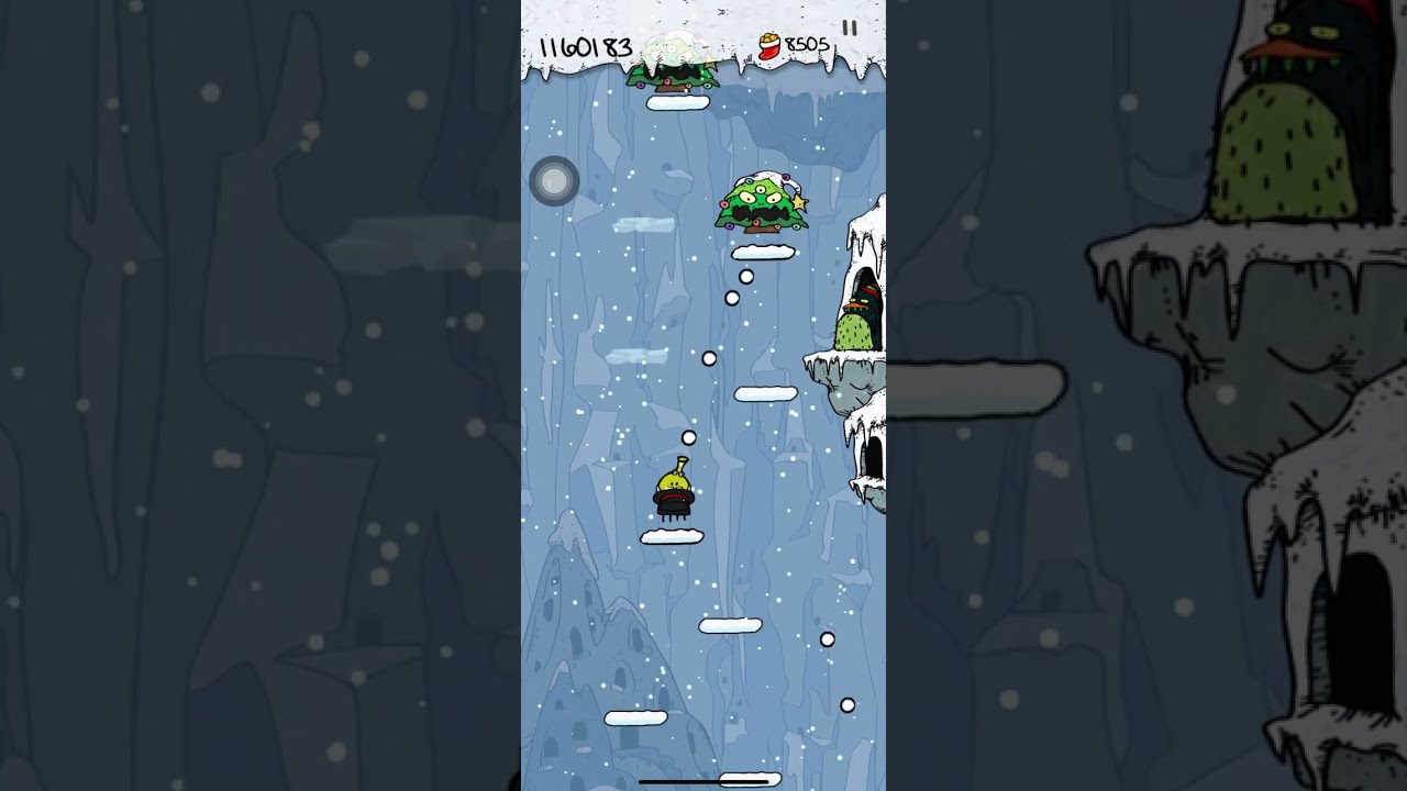 Doodle Jump Christmas Special High Score 1.35 million points - YouTube