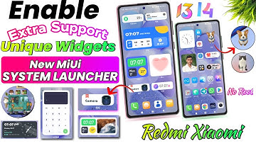 New Stable MIUI 14 System Launcher Update with Unique Widgets & Super Folder Support for MIUI Users