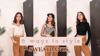 6 WAYS TO STYLE SWEATPANTS| COMFY, CHIC, CUTE screenshot 2