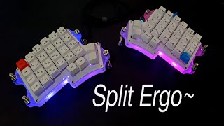Keebio Iris rev.5 "Phoenix" w/ Gateron Milky Yellows Typing Sounds