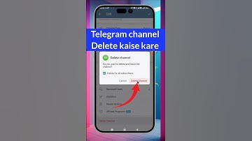 Telegram channel Delete kaise kare #shorts #youtubeshorts #husaintech