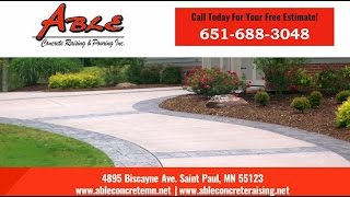 Able Concrete Raising Pouring, Inc. Saint Paul Mn Concrete And Mudjacking Contractors