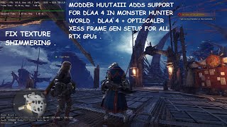 إعداد Monster Hunter World DLAA 4+ XeSS Frame Gen لجميع وحدات معالجة الرسومات RTX | Huutaiii + تع... screenshot 1