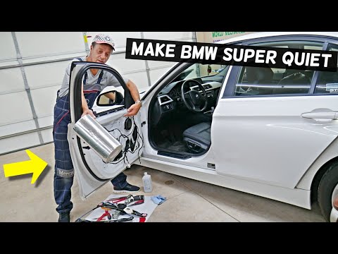 HOW TO MAKE BMW QUIET ON THE INSIDE, FIX ROAD NOISE, WIND NOISE