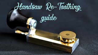 Handsaw ReToothing guide. Hand saw sharpening.