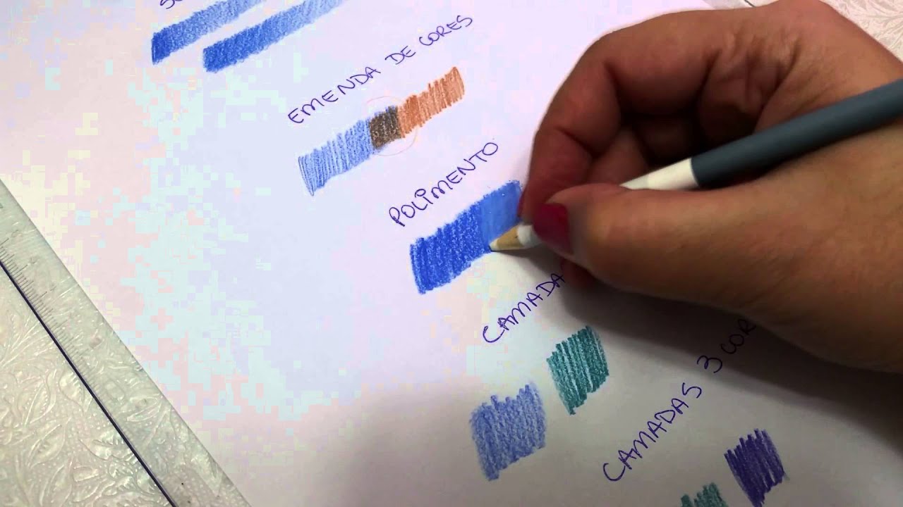 Tutorial técnicas básicas de pintura com lápis de cor