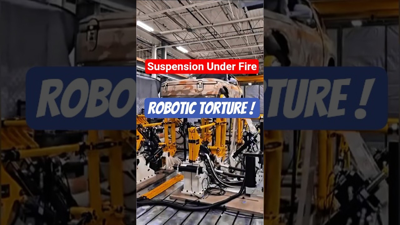 Why Is This Car Shaken by Robots? The Secret Suspension Testing Machine! 🚗⚙️