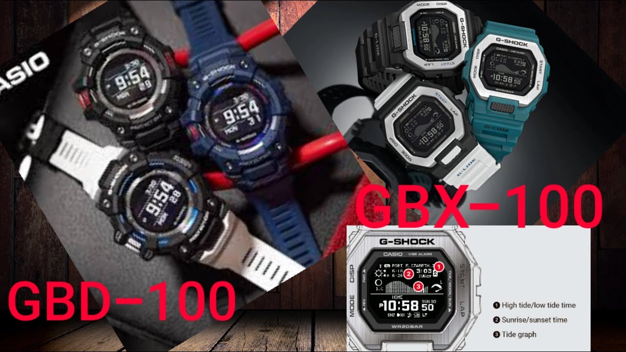 CASIO/GSHOCK/GBD100/GBX100 SERIES. YouTube
