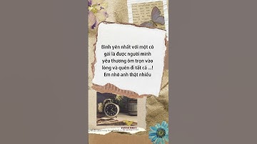 Im lặng là cách tốt nhất để biết ai đang cần ta và ai đang nhớ đến ta