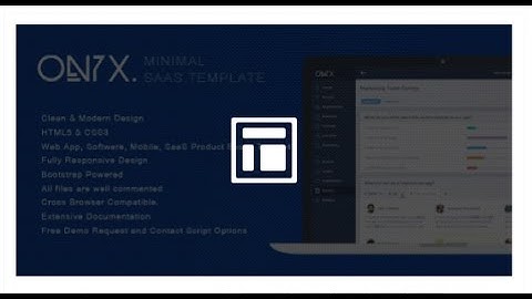 Onyx - Minimal SaaS Product Template | Themeforest Download