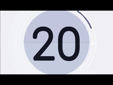 Countdown 20 seconds | Film Intro | Copyright free | for movie maker [video creator] | 321 go (beep)