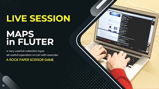 Maps in Flutter | Live Class | Rock paper Scissors Game in Flutter(Dart) screenshot 2