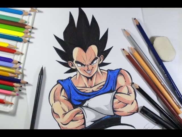 Como Desenhar o Vegeta Full Power DragonBall Passo a passo 