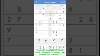 07 MAY 2020 - SUDOKU DAILY CHALLENGE screenshot 5