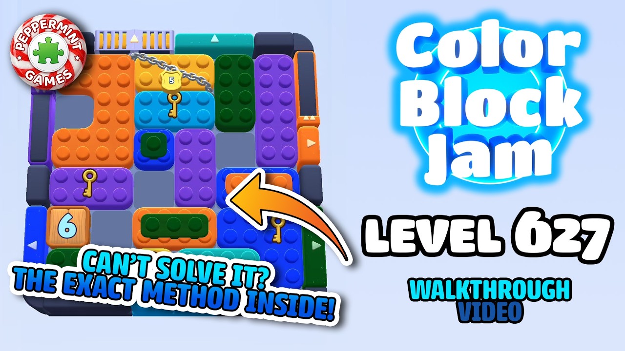 Color Block Jam - Level 627 Walkthrough - YouTube
