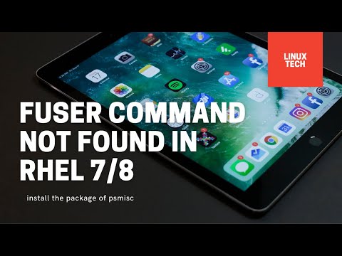 Fuser command not found in linux rhel 7/8