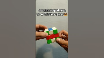 Doughnut Pattern On Rubiks Cube #shorts