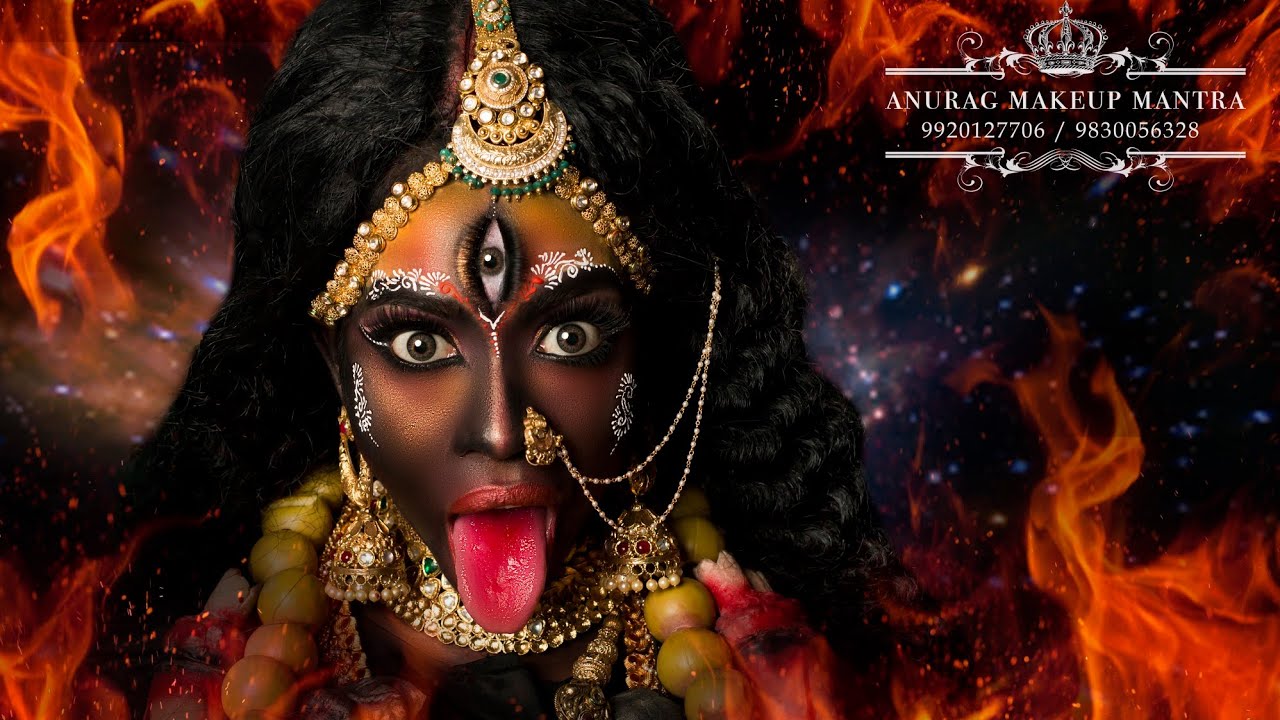 happy navratra Maa Kalratri look by anurag sir Next makeup diploma course start 18 dec Mumbai Bharat