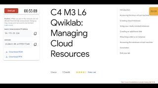 C4 M3 L6 Qwiklab: Managing Cloud Resources || #qwiklabs || #coursera