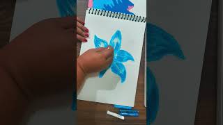 learn oil pastels with me| blue Lily| #art #oilpastel #bluelily #pastelart #pastelpainting