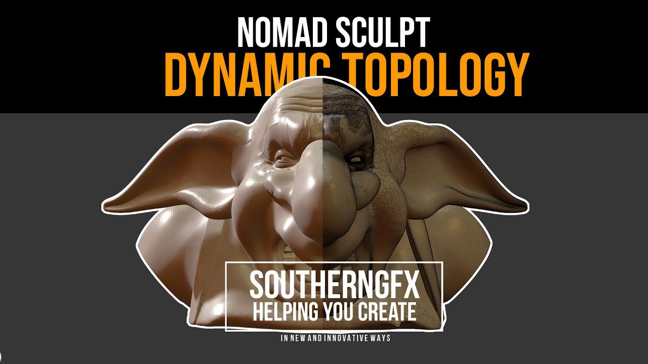 Nomad Sculpting App – Dynamic Topology in Nomad