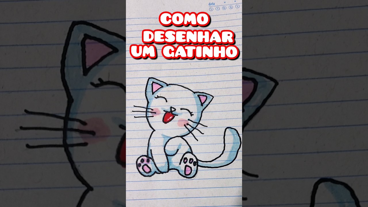 Como Desenhar um Gato Passo a Passo (Tutorial Completo)