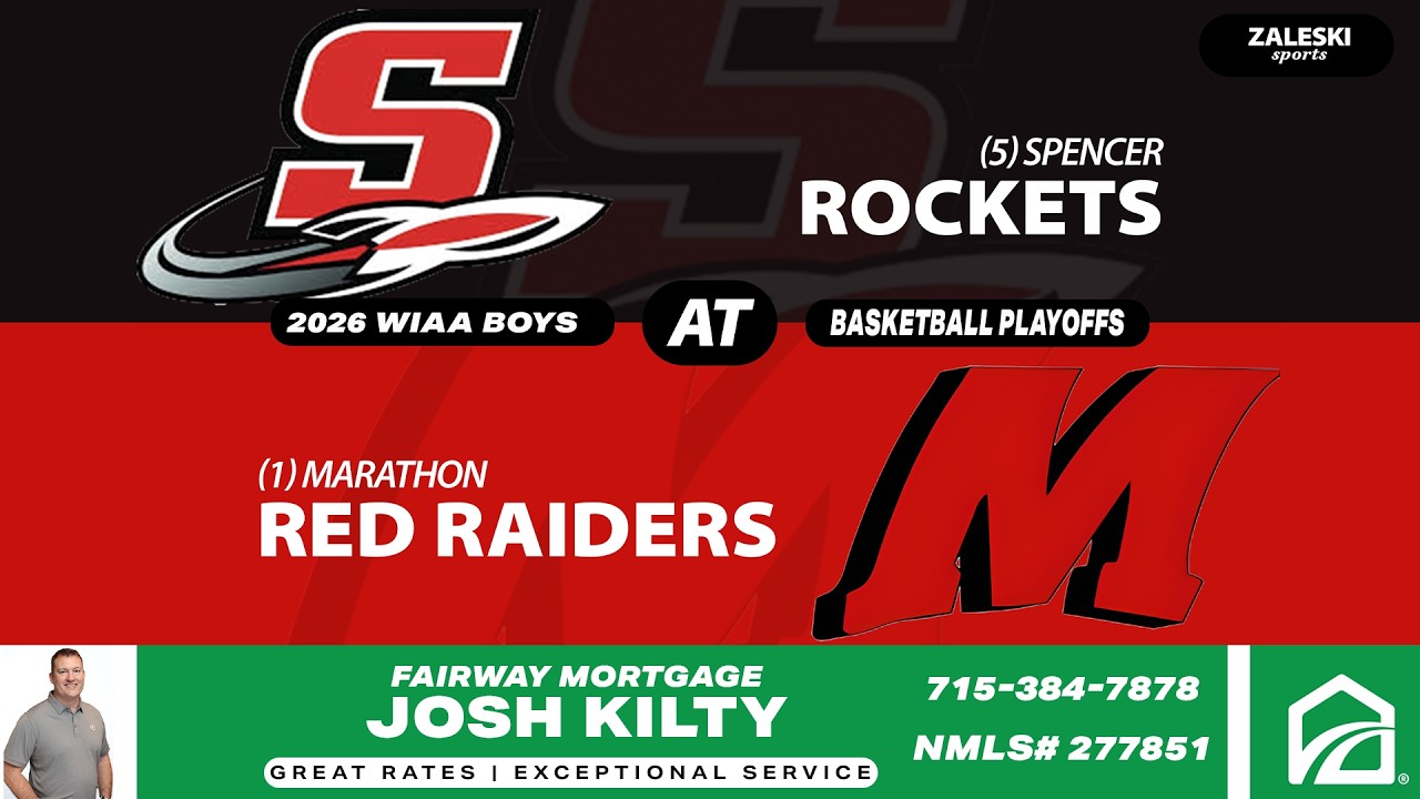 (5) Spencer at (1) Marathon | 2026 WIAA Boys Basketball Regional Final