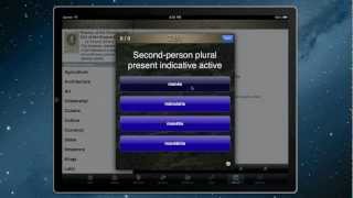 SPQR Latin app for iPad - testing your Latin verb conjugation screenshot 2