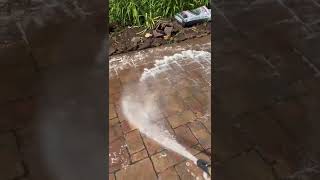 Paver Cleaning. Presoak.