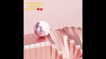 blender simple rigid body animation ❤️❤️