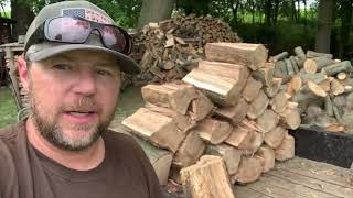 Celebrity Performance Pro Splitter Goes Vertical on Big Hickory #firewood #performancepro#hickory Wealth