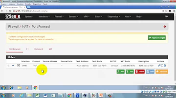 Como saber a porta do pfSense?