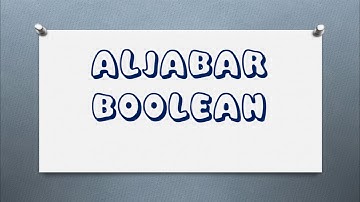 Aljabar Boolean