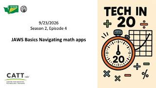 JAWS Basics: Navigating math apps