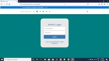 16 Creating Session For Admin Panel & How To Make A Login Form In Php Using Session 2020 Video