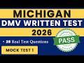 Michigan DMV Permit Test 2026 (Mock Test 1) | 50 Real Questions | DMV Written Test Practice | MI