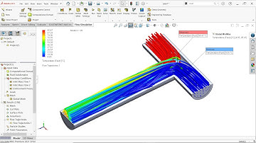 Mixing of two different Temperature water in SolidWorks Flow Simulation