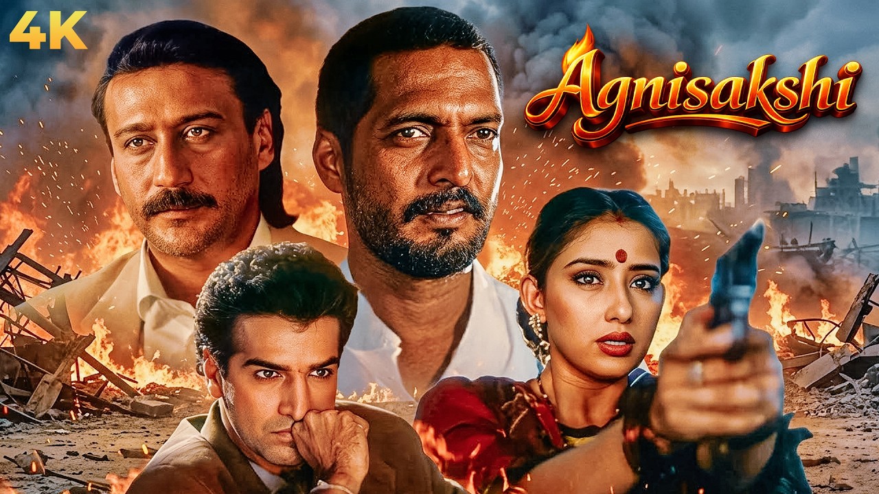 Nana Patekar BLOCKBUSTER AGNISAKSHI 1996 Thriller Full Movie 4K | Manisha Koirala, Jackie Shroff