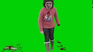 green screen zombie girl