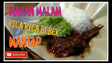 MAKAN MALAM RICA-RICA BEBEK vlog 1