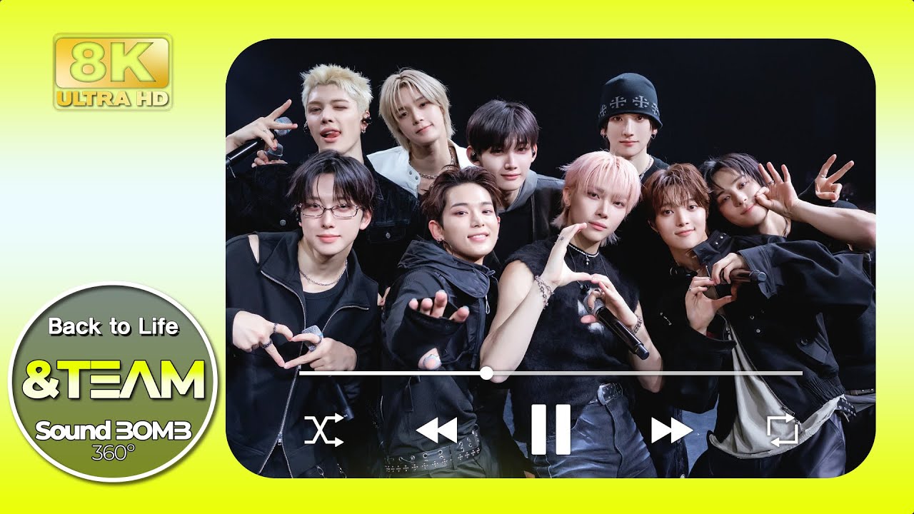 [8K] PLAYLIST｜앤팀(&TEAM) 🎵Back to Life｜🎧공간음향｜SoundBOMB360˚