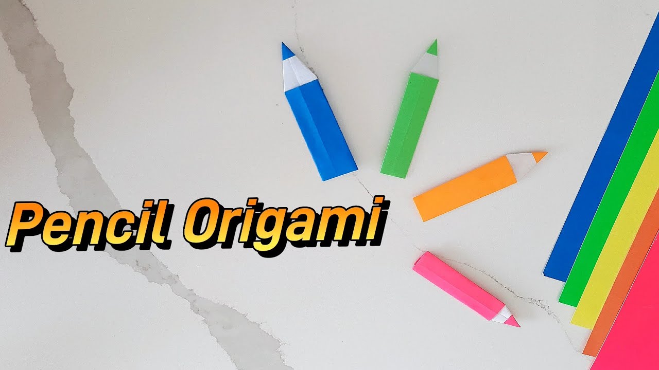 How to Make a Paper Pencil ️ Origami - YouTube