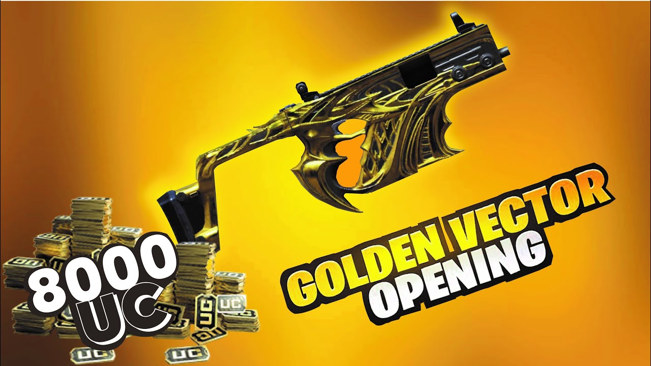 8,000 UC Golden Earl Vector Crate Opening | PUBG Mobile