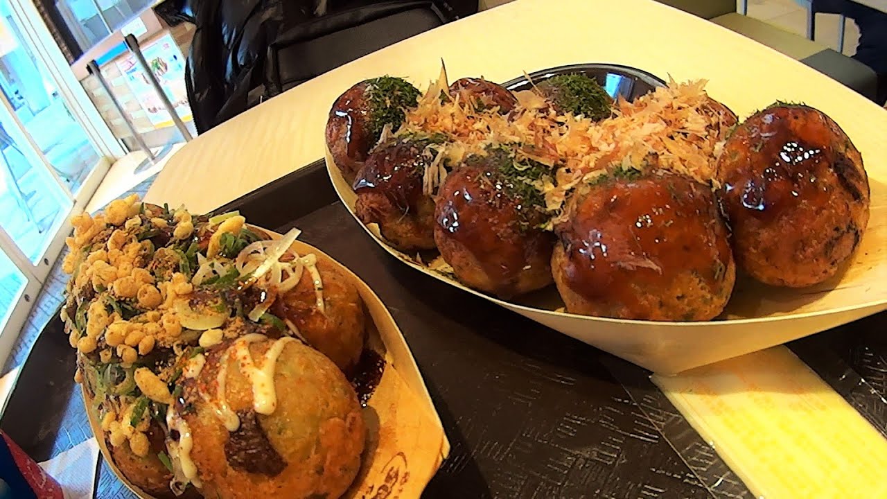 めし動画】 築地銀だこのたこ焼きをたくさん食べてきた Octopus