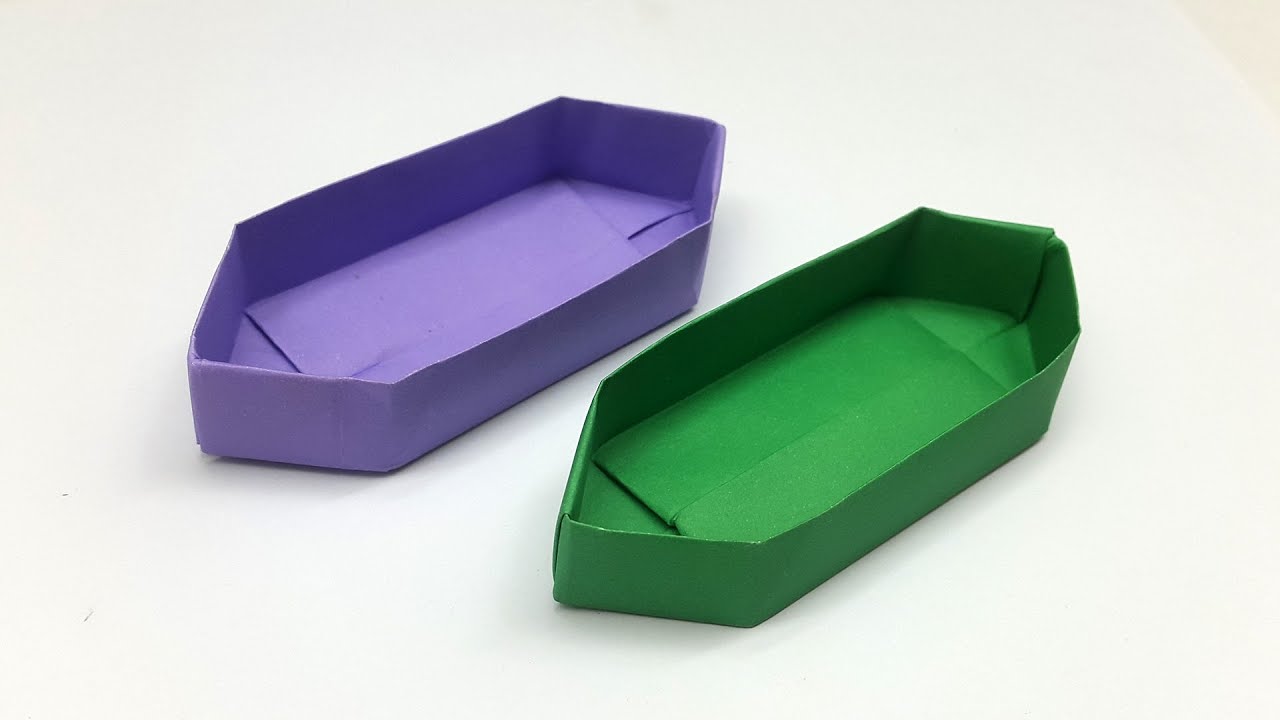 How to Make Paper Boat Box Easy, Paper Craft Boat